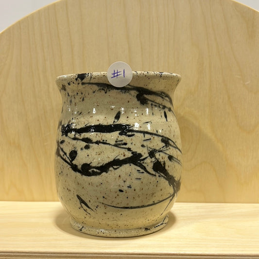 #1 Large inked Cup/vase