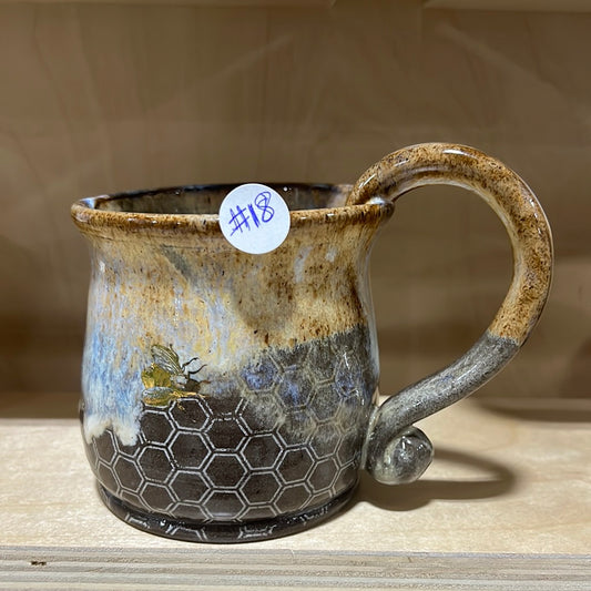 #18 Small coffee Honeypot mug