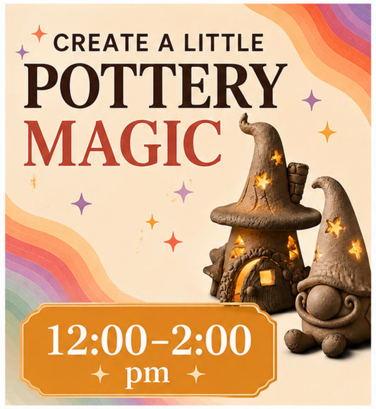 Fairy house / Gnome Pottery Workshop – 12:00-200 Aug 21