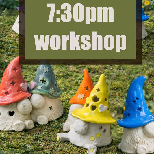 Garden Gnome Pottery Workshop – 7:30 PM April 18th