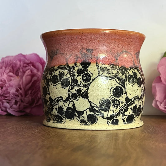 Small Pink Skull Cup